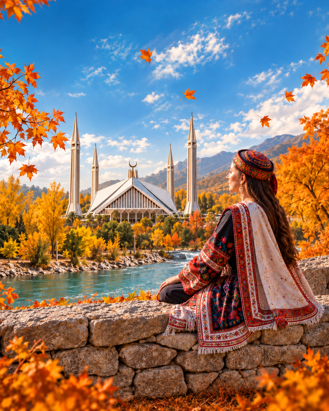 pakistan autumn above the clouds